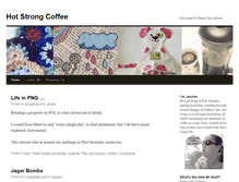 Tablet Screenshot of hotstrongcoffee.com